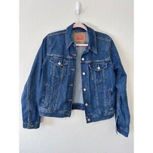 Levi's Original Classic Denim Trucker Jean Jacket In Medium‎ Wash SZ L